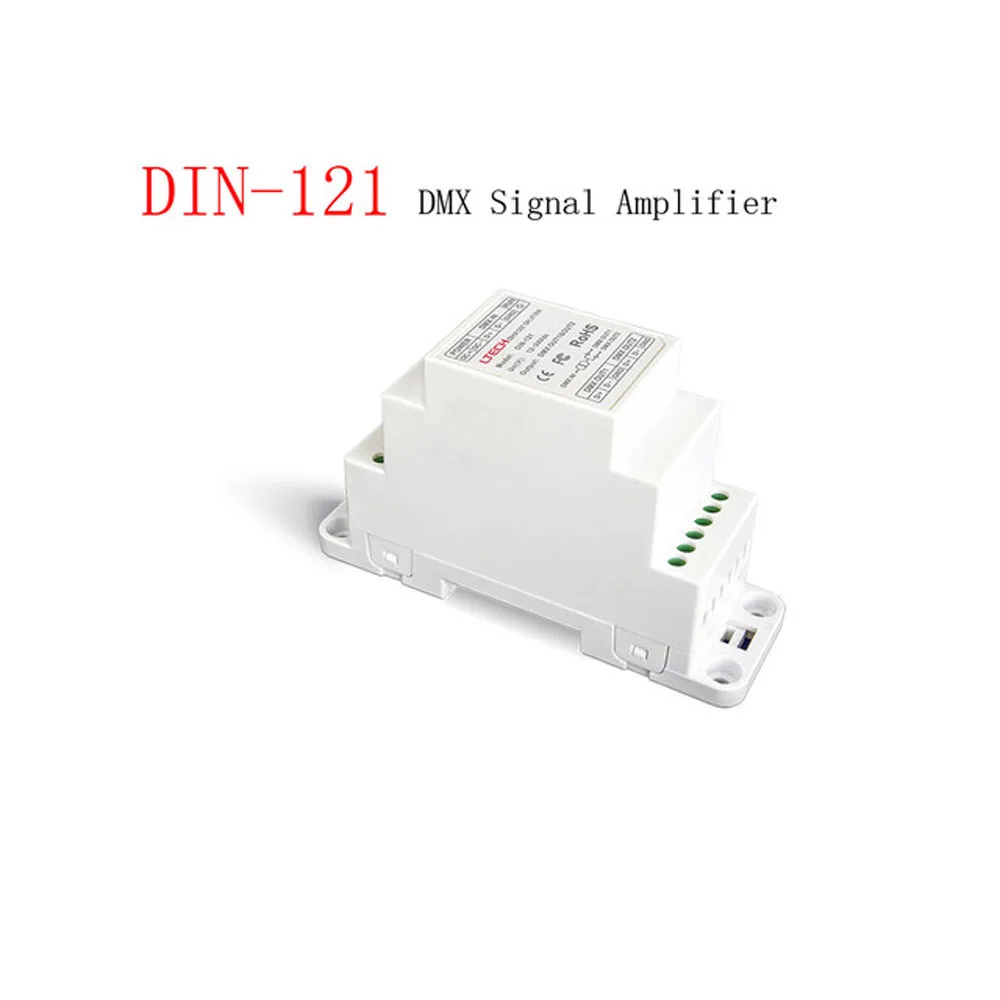 

LTECH DIN-121 DIN Rail DMX Signal Amplifier Input Voltage DC12-24V