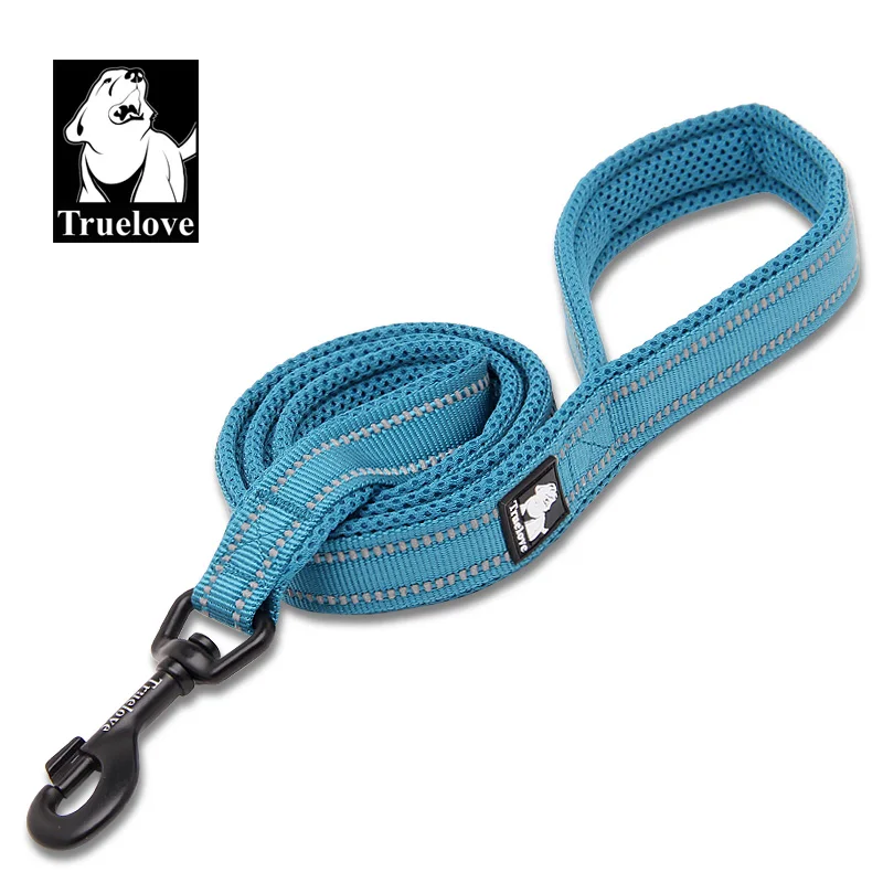 Truelove Reflective Nylon Mesh Pet Leash & Harness - Soft, Adjustable, Multicolor, 110cm