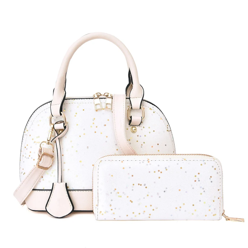 Женская сумка через плечо, сумка высокого качества из искусственной кожи, модная трендовая сумка, большая емкость, комплект из 2 предметов, MIWIND, новинка - Цвет: white