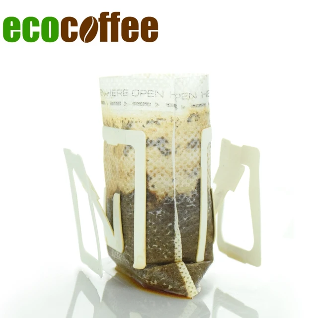 Best Offers Hot Sale Coffee Drip Bag Grip Ear Coffee Filter Basket Travel Coffee Bags Office Coffee Maker 50Pcs Per Bag