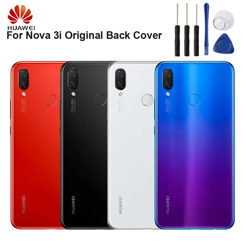 Оригинальный чехол для Huawei NOVA 3i задняя крышка аккумулятора стеклянный