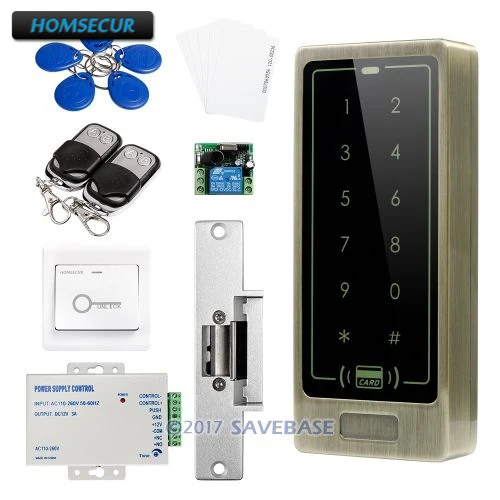 

HOMSECUR Waterproof Door Lock 125Khz RFID Access Control System+Tamper Alarm+Wiegand 26