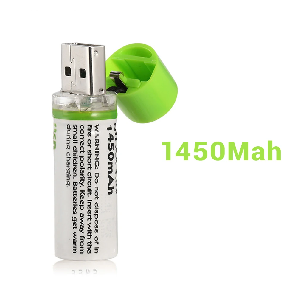 1 шт. аккумуляторная батарея AA Nimh 2 В 1450 мАч Ni MH USB мАч|Перезаряжаемые батареи| |