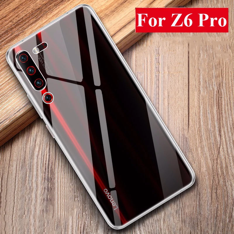 

MAKAVO For Lenovo Z6 Pro Case Global Version Transparent Crystal TPU Soft Cover on For Lenovo Z6 Pro Clear Phone Case Skin