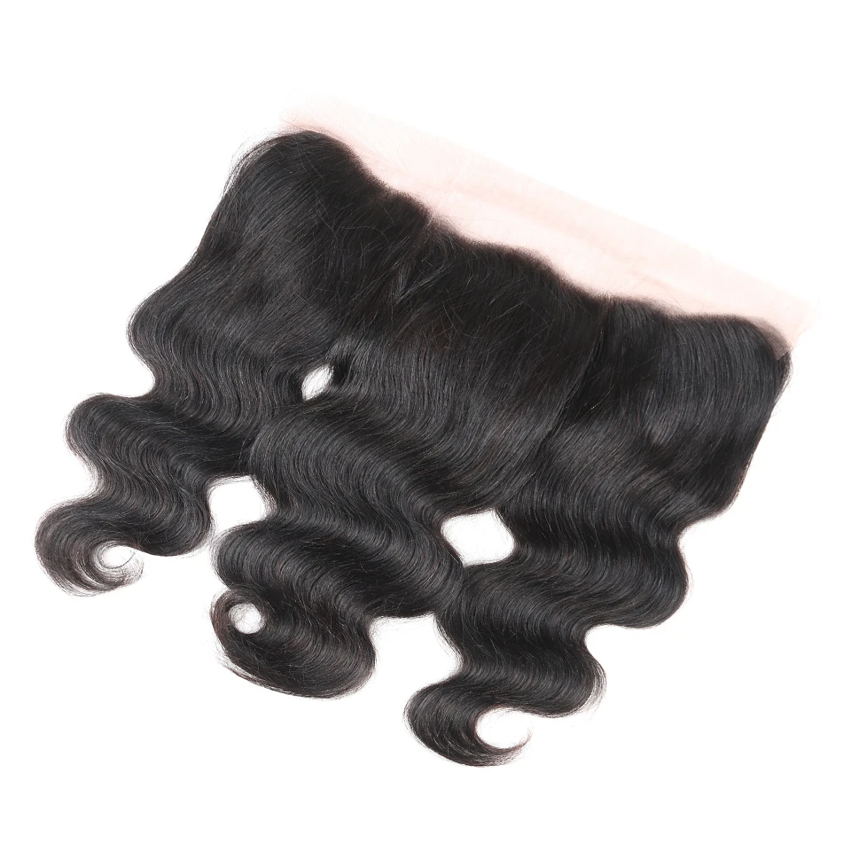 Ariel Peruvian Body Wave Lace Frontal Closure Ear To Ear Remy Human Hair Closure Free Shipping Natural Color body-wave-with-frontal