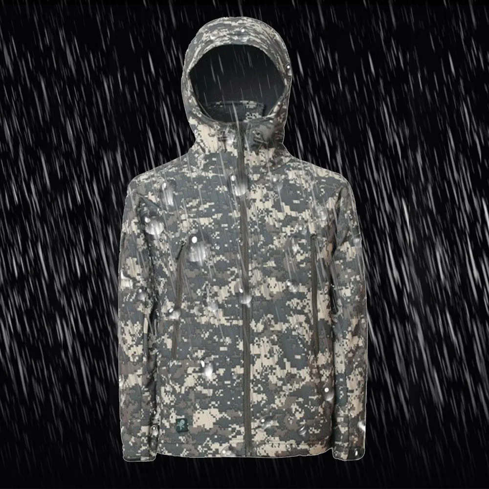 Камуфляжная одежда для охоты флисовая походная куртка Тактическая Военная флисовая куртка+ униформа брюки костюмы