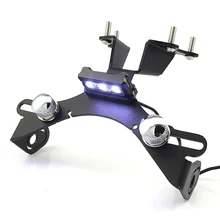 Новое поступление алюминиевый держатель регистрационного номера рамка номерного знака с светодиодный подсветкой для YAMAHA FZ-09 MT 09 2013- 201