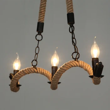 

Nordic American country LOFT creative personality retro restaurant bar cafe three rope pendant light