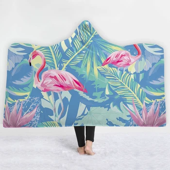 

Blue background blanket keep Warm soft comfortable lovely ostrich blanket green leaves style best selling fashion blanket