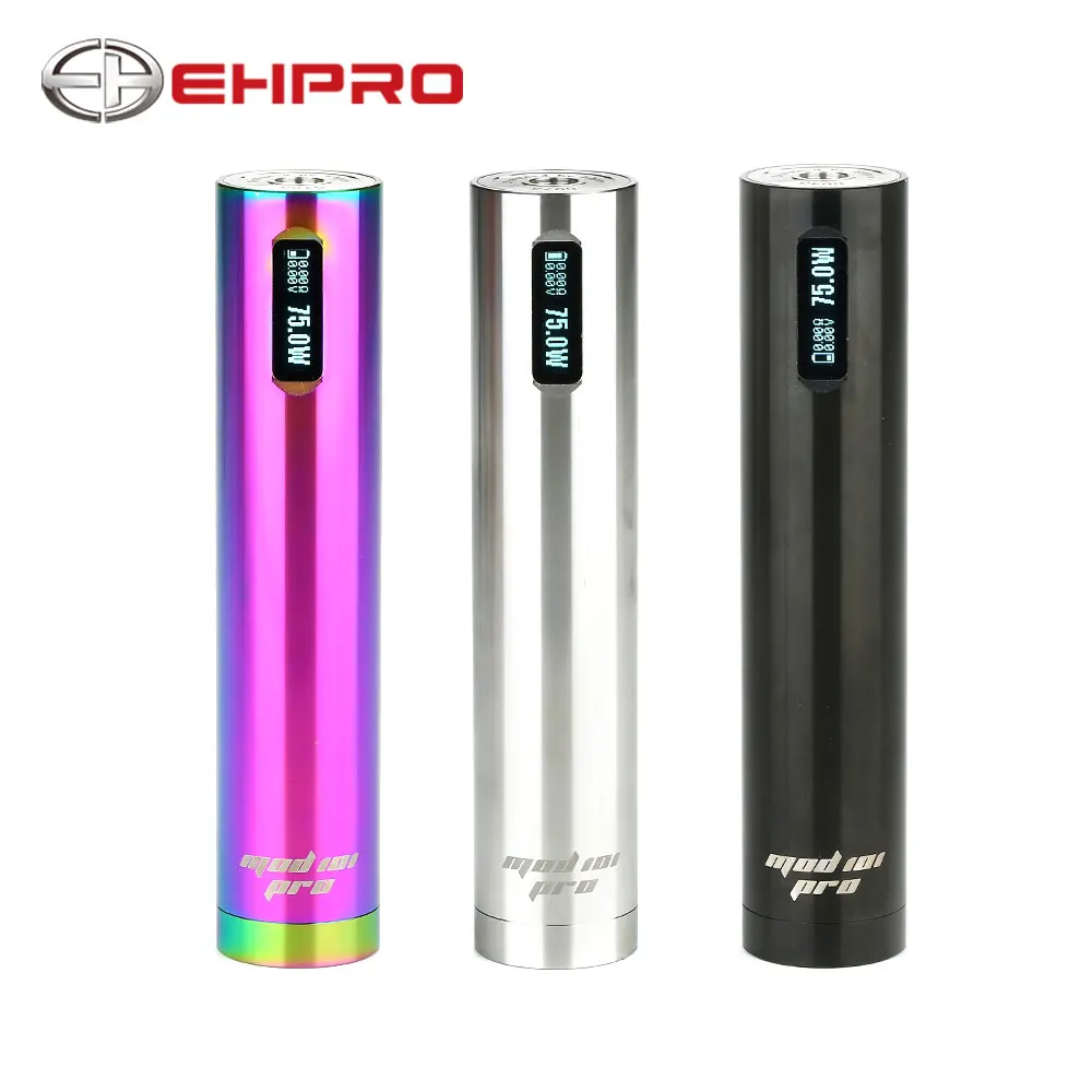 Ehpro 101 Pro mod 25 мм диаметр Ehpro 101 pro mod 75W механический Mod питание от одного 18650/20700/21700 батарея vs Придерживайтесь принц