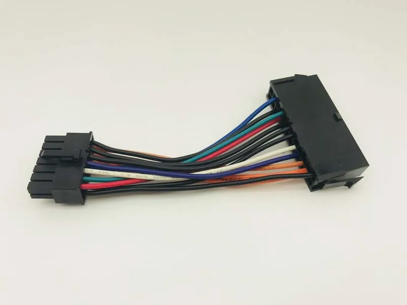 Новый кабель питания 10 см 18AWG провод ATX 24 контактный к 14 адаптер для Lenovo IBM Dell Q77 B75 A75