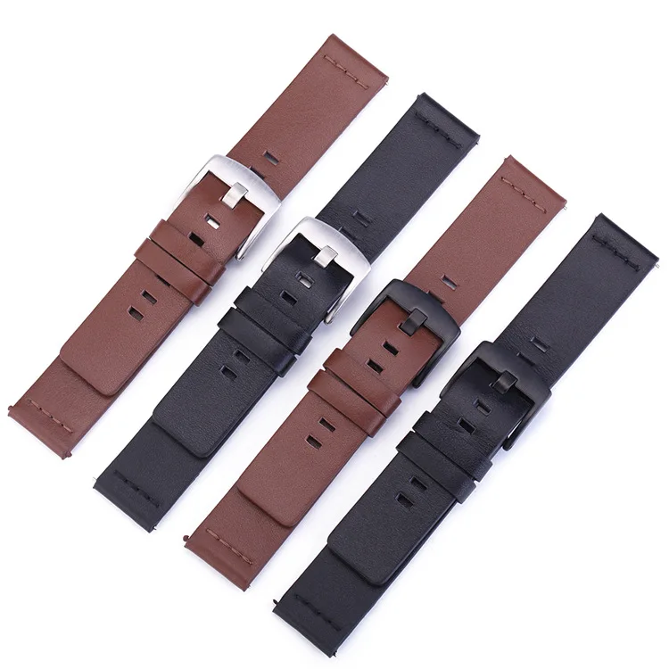 Italy Oil Leather Watchband Quick Release Watch Band Wrist Strap 18mm 20mm 22mm 24mm Smart Watch Strap Watches Accessories