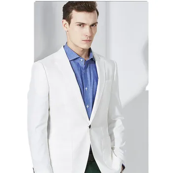 

New Chaqueta Americana Hombre Customized One Button Wedding Suits Jacket For Men High Quality Groom Tuxedos Mens Bridegroom