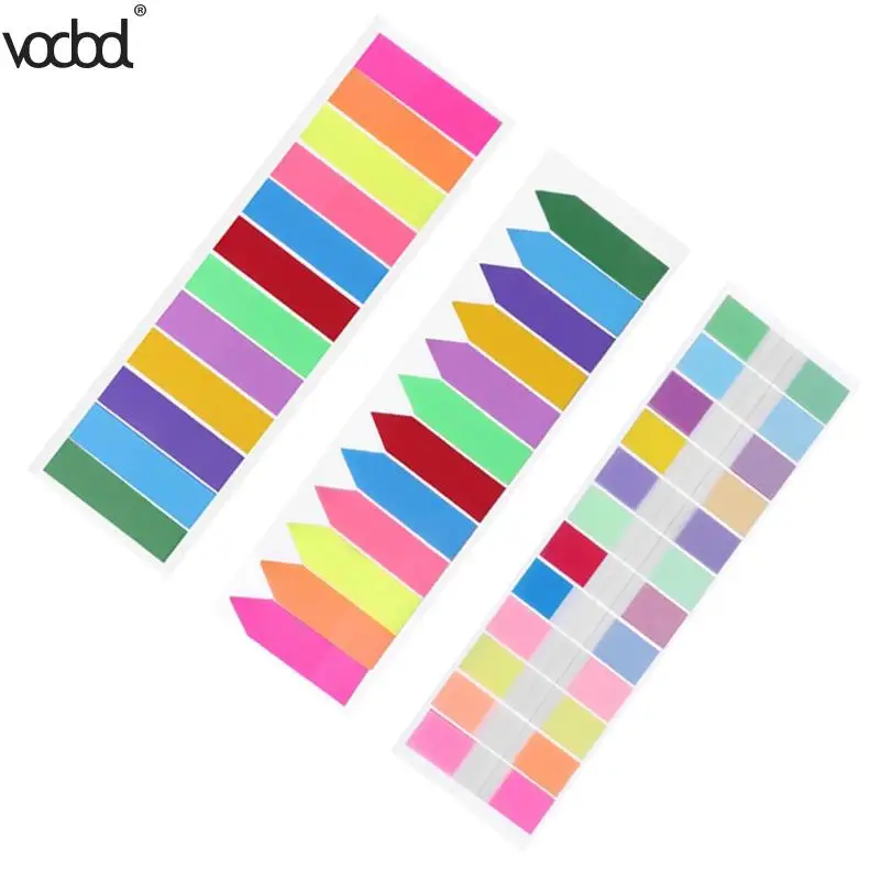 

Sticky Notes Stickers Sticky Notebook Notepad N Times Label 240 pcs 12 Color Paper Bookmark Sticker Stationry Index Memo Pad New