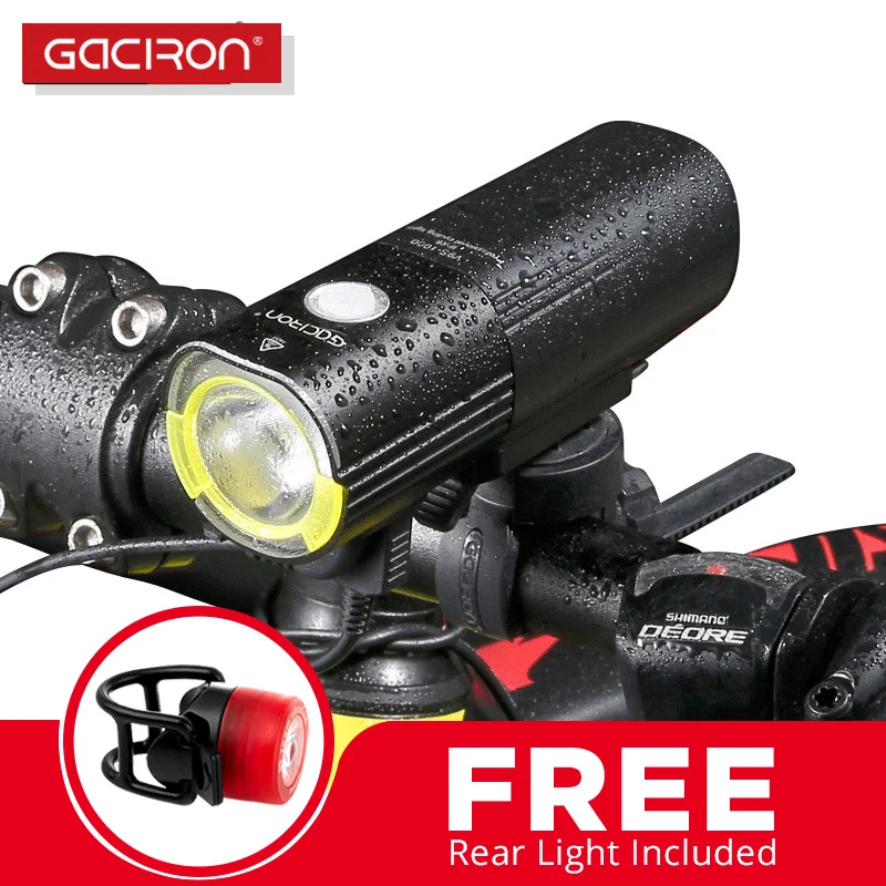 GACIRON 1000 Lumen Powerful LED Front Bike Light Waterproof Potencia MTB Road Bicycle Headlight