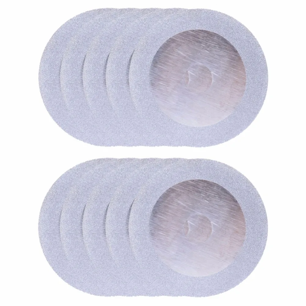 Flexsteel 10 шт. Щепка diamond 4 "10 см круглый диск Резка и шлифовальные Режущие диски колеса для Dremel вращающихся инструменты
