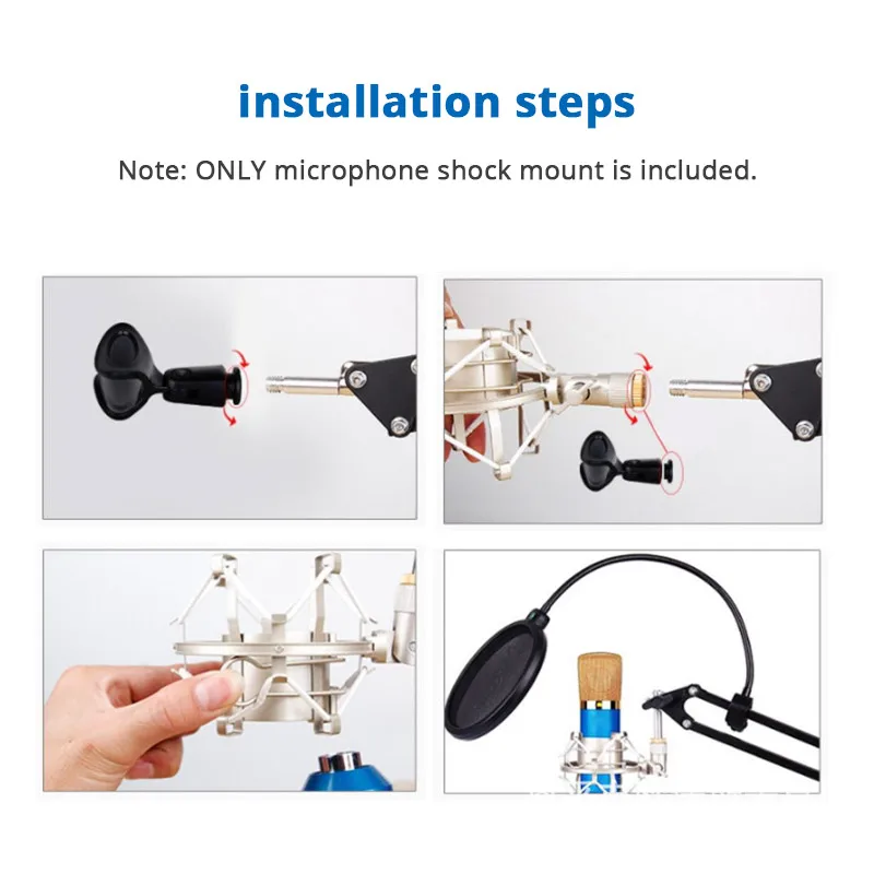 Микрофон амортизатор микрофонная стойка для BM 800 Студийный микрофон паук шок крепление микрофонный держатель зажим для bm800 Mikrofon micro