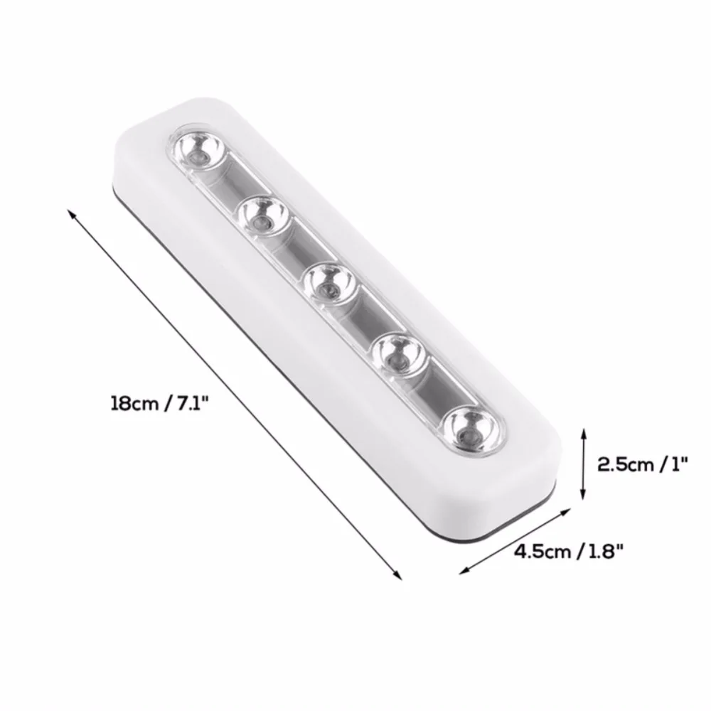 Мини беспроводной настенный светильник светодиодный кухонный шкаф ночной Светильник для шкафов 5 светильник s под батареей светильник ing Home