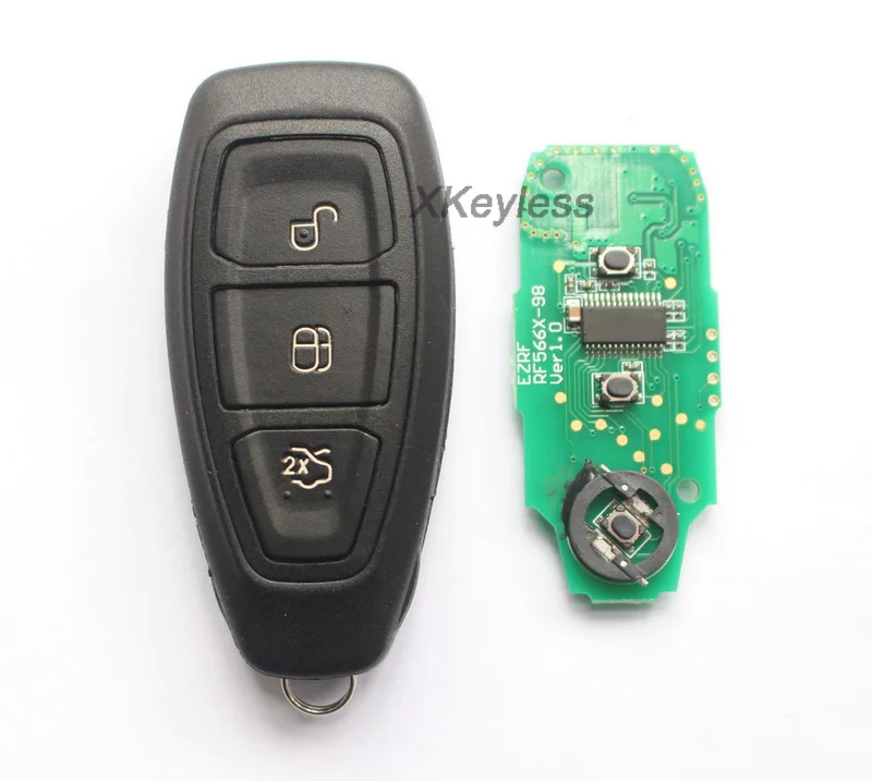 

after 2016 for Ford Focus Mondeo Kuga Fiesta EcoSport fob smart remote key control 433mhz ID49 chip keyless go entry push start