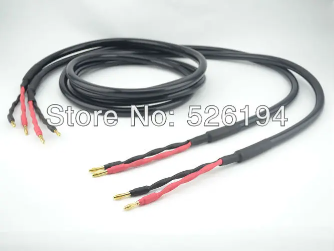 Free shipping pair Ortofon 7NX-SPK 4000Q Pure copper audiophile Speaker Cable with banana connector plug Free shipping pair Ortofon 7NX-SPK 4000Q Pure copper audiophile Speaker Cable with banana connector plug
