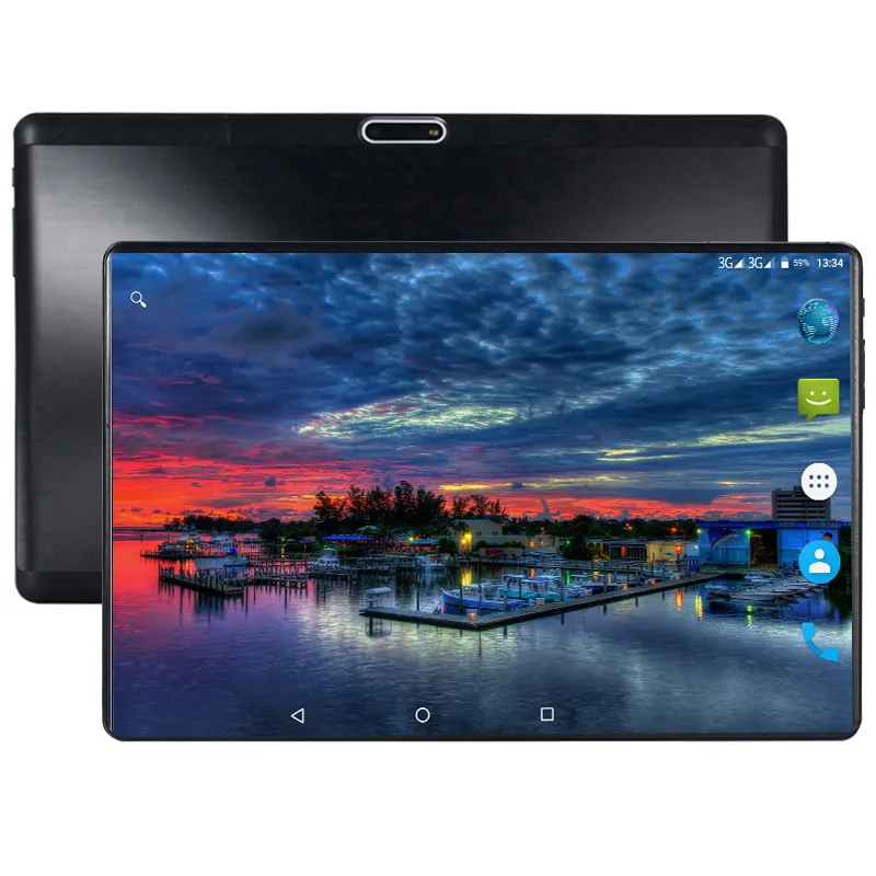 

2019 New MT6753 10.1' Tablet Android 9.0 8 Core 6GB + 64GB ROM Dual Camera 5MP SIM Tablet PC Wifi mirco Usb GPS bluetooth phone