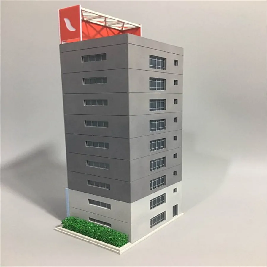 n scale train layout model office  building04