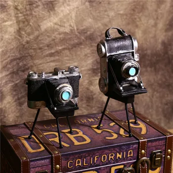 

Vintage Retro Tripod Camera Miniature Model Decoration Crafts Personalization Figurine Ornaments Photography Props Vintage Gift