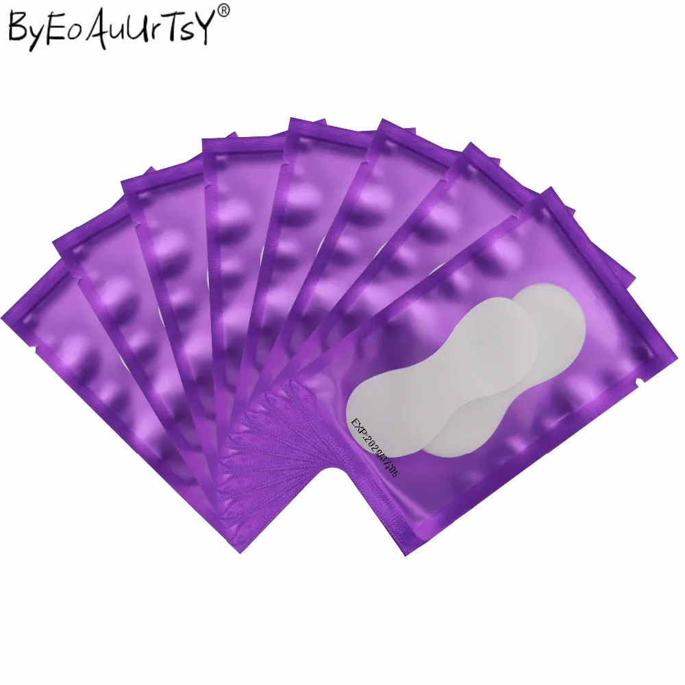 100pairs Individual Eyelash Extension Pads Silk Eye Patches Under Eyepatch for Eyelash Extension Remover Makeup Tool (13)