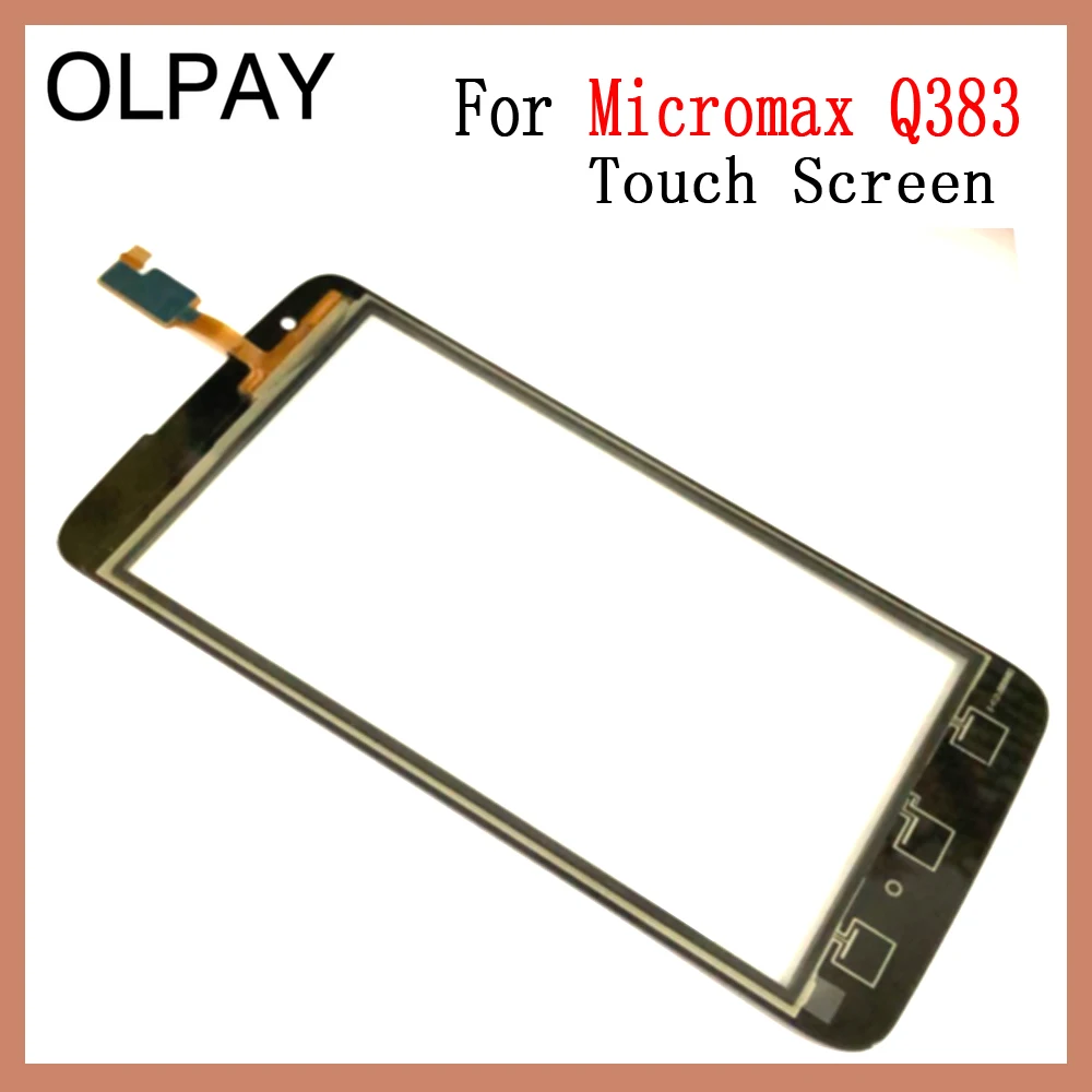 OLPAY 5,0 ''телефон сенсорное стекло для Micromax Q383 сенсорный экран Сенсорная панель дигитайзер стекло Ремонт Инструменты Бесплатный клей+ салфетки