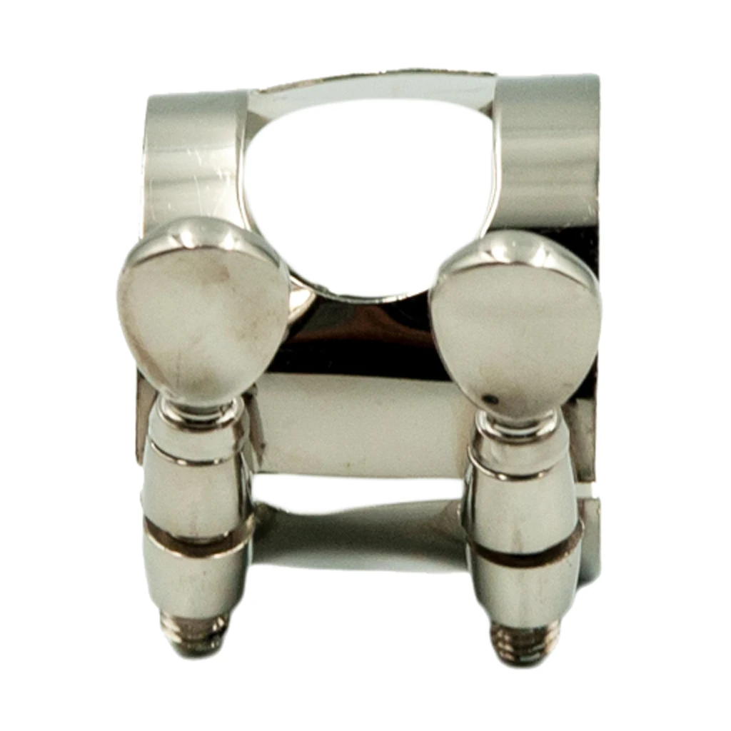 Light of Musical Store-1 Piece Metal Ligature Clip Clamp for Saxophone Mouthpiece Silver