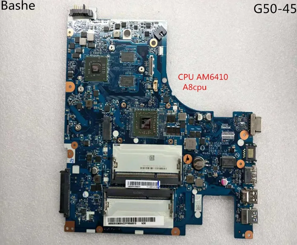 Опорная пластина для lenovo ноутбук G50-45 системная плата AMD am6410 A8 MB aclu5 aclu6 нм до 15 дюймов a281 выполните tesed