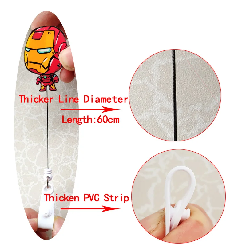 Acrylic Hero Nurse Cartoon Id Card Holder Retractable Id Badge Holder Badge Reel 2019 New Badge Clip Retractable for Work
