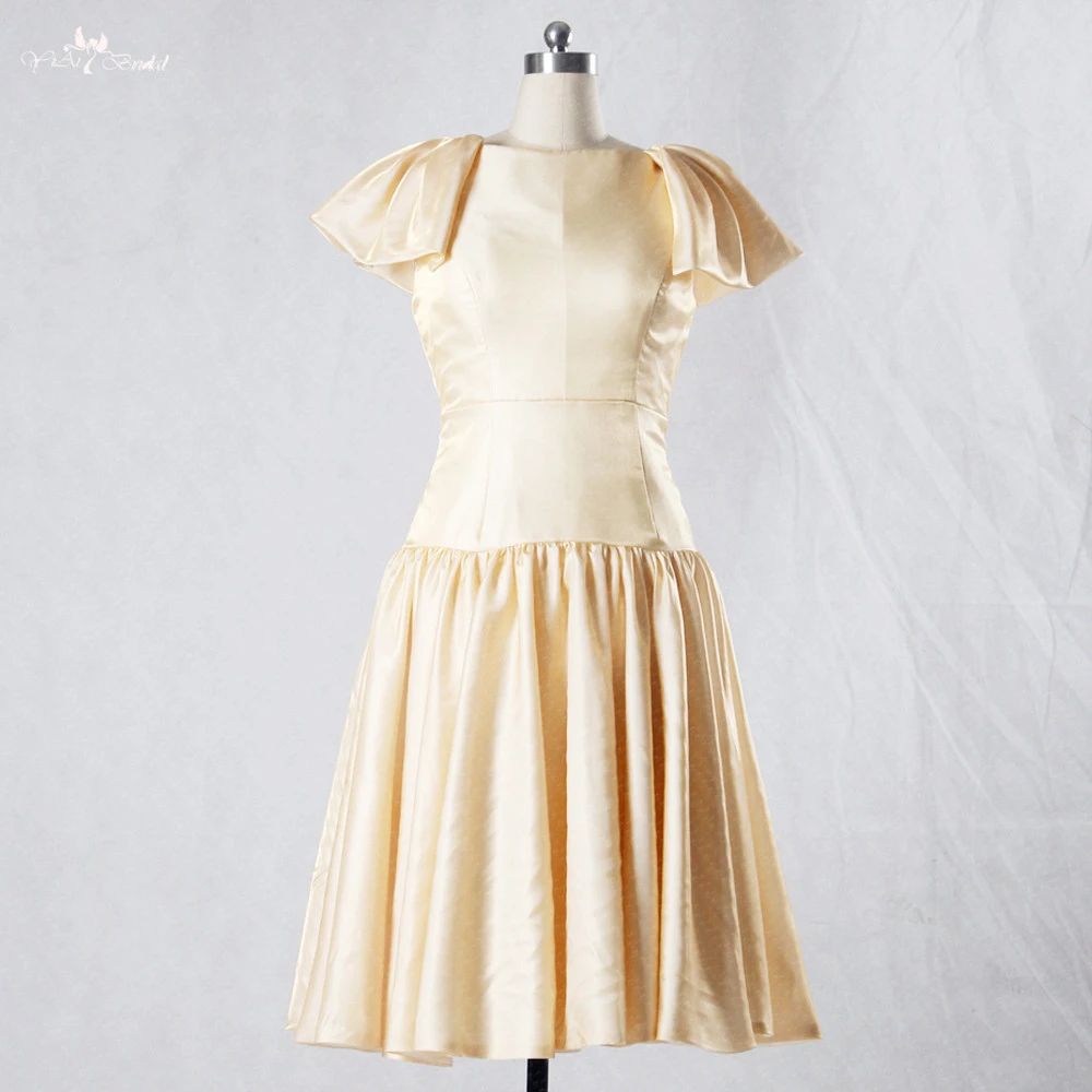 gold formal dress short