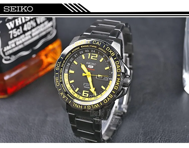 Seiko часы мужские 5 автоматические часы лучший бренд класса люкс водонепроницаемые спортивные мужские часы набор механические Военные часы для дайвинга relogio reloj