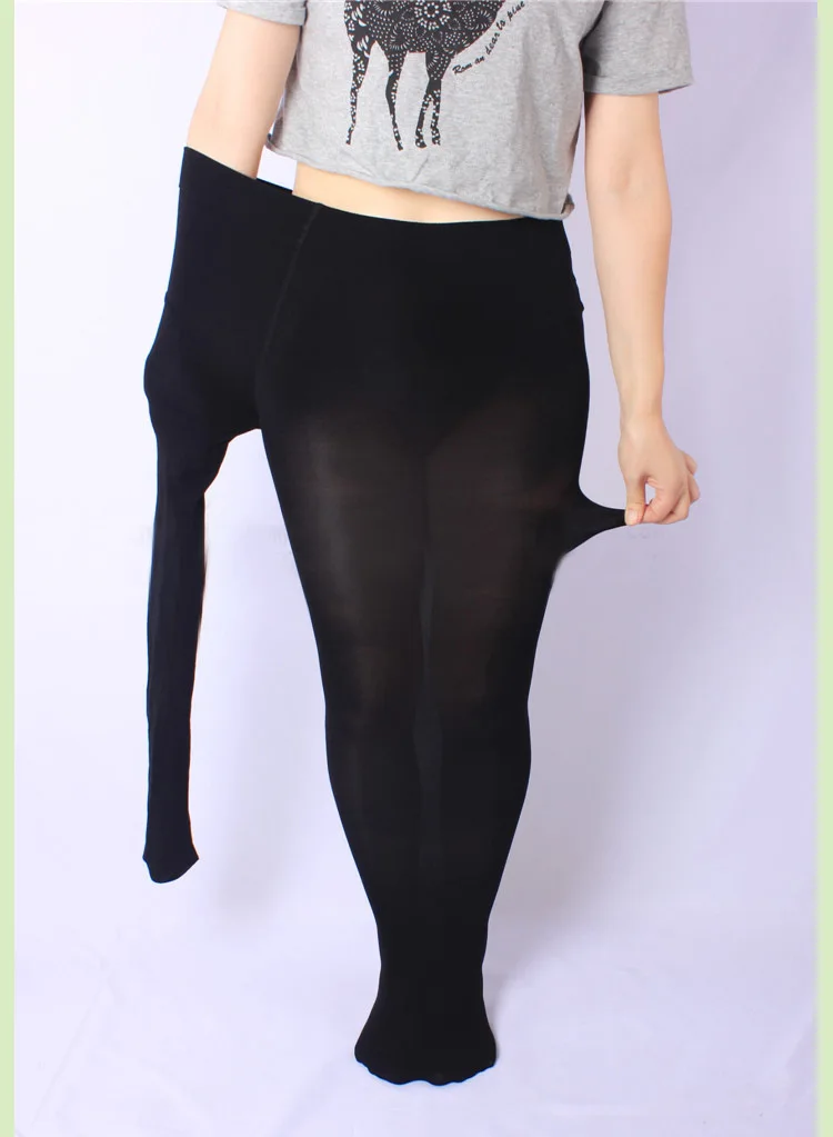 New Sexy Women Stockings High Waist Shiny Glossy Plus Big Size Stockings Club Dance Thigh Highs