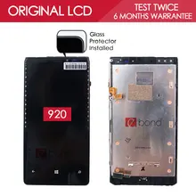100% Tested Original Black IPS 1280×768 Display For NOKIA Lumia 920 LCD Touch Screen Digitizer with Frame Assembly