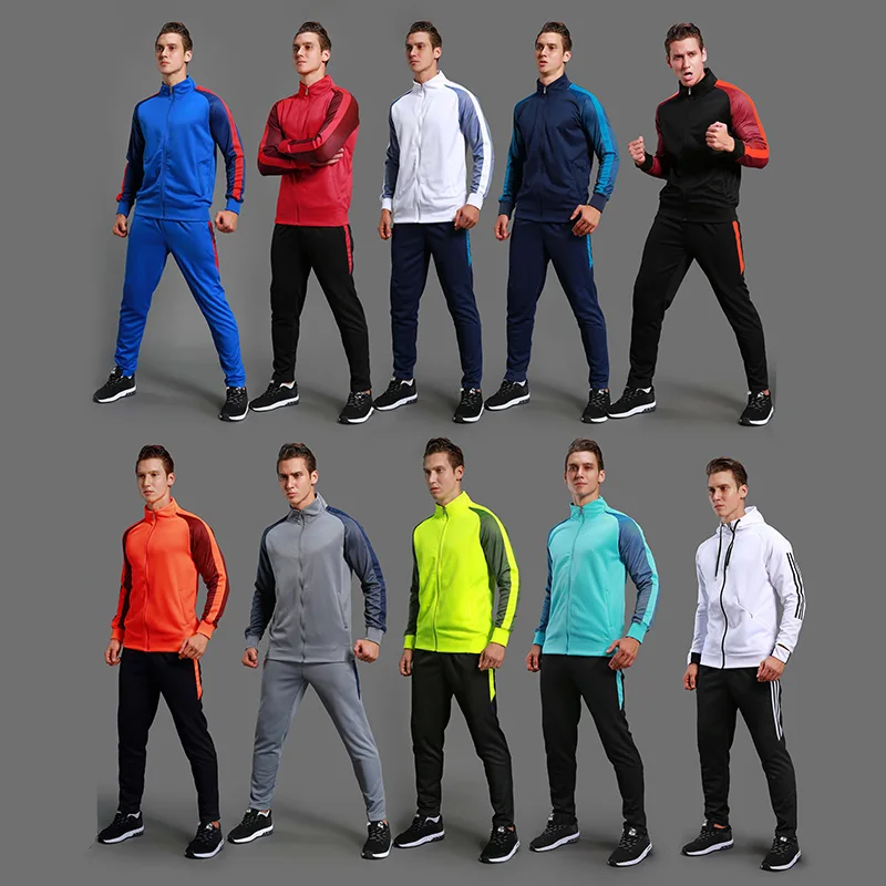 

Soccer Jacket & Soccer Pants Training Suit Soccer Match Appearance coat Long Sleeve Sportswear Soccer Sets Running Sets