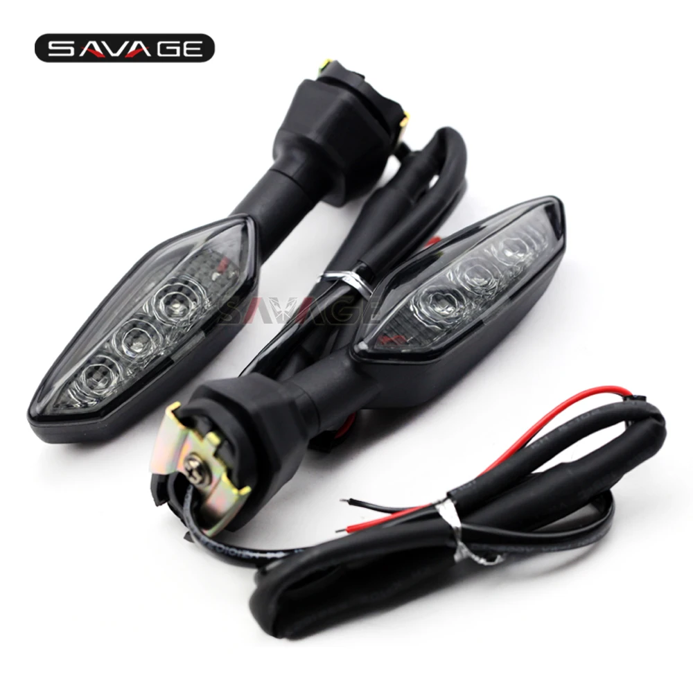RONSHIN Feux arri/ère Moto Clignotants int/égr/és pour Kawasaki Z800 ZX6R 636 Z125 Pro 2013-2018 Smoke Color