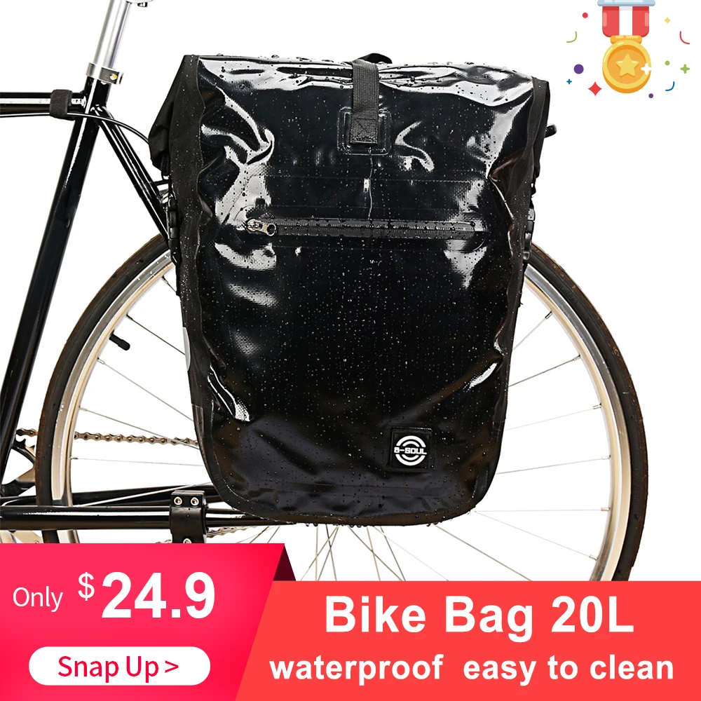 

Lixada Bike Bags 20L waterproof MTB Mountain Bike Rack Bag 3 in 1 Multifunction Road Bicycle Pannier Rear Seat Trunk Bag