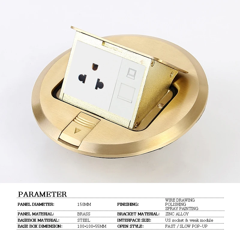JOHO Pop Socket Brass Round Type Pop Round Residential/General-Purpose ...