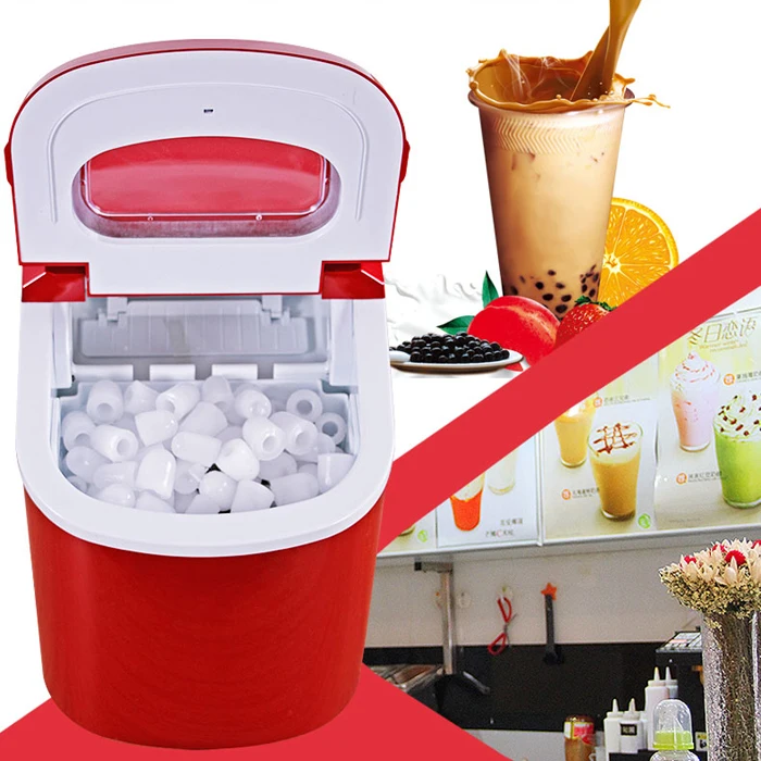 Small Commercial Ice Machine Portable Countertop Automatic Ice Cube