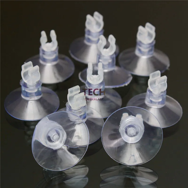 10Pcs Clear Rubber Aquarium Fish Tank Suction Cup Sucker Holders For