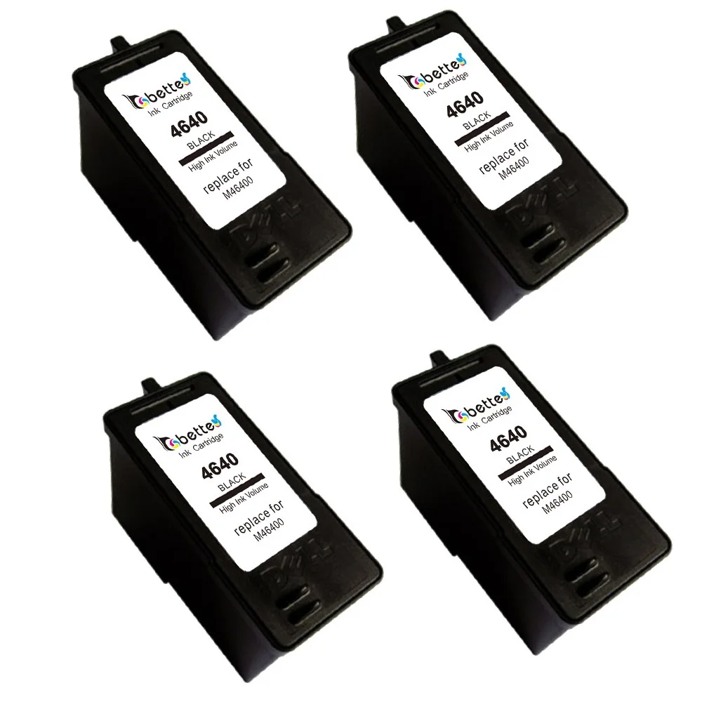 4 Packs, High Quality Ink Inkjet Printer Cartridges for Dell M4640 for