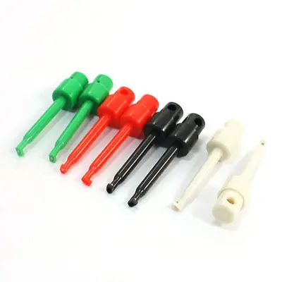 

Plastic Coated Electronic Testing Single Hook Clip Probe 4mm Hole 4 Pair