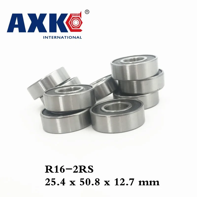 Axk высококачественный R16-2rs экранированный подшипник дюйма серии " x 2" x 1/" дюйма 25,4*50,8*12,7 мм миниатюрный экранированный шариковый подшипник