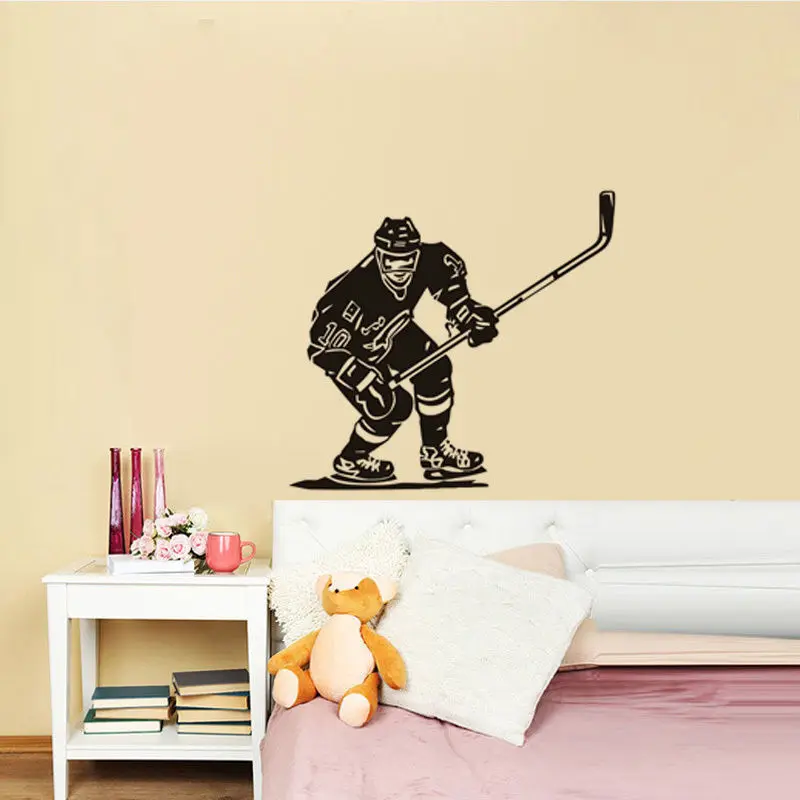Aliexpress.com : Buy Ice Hockey Player NHL Sport Boy Room Mural Decor
