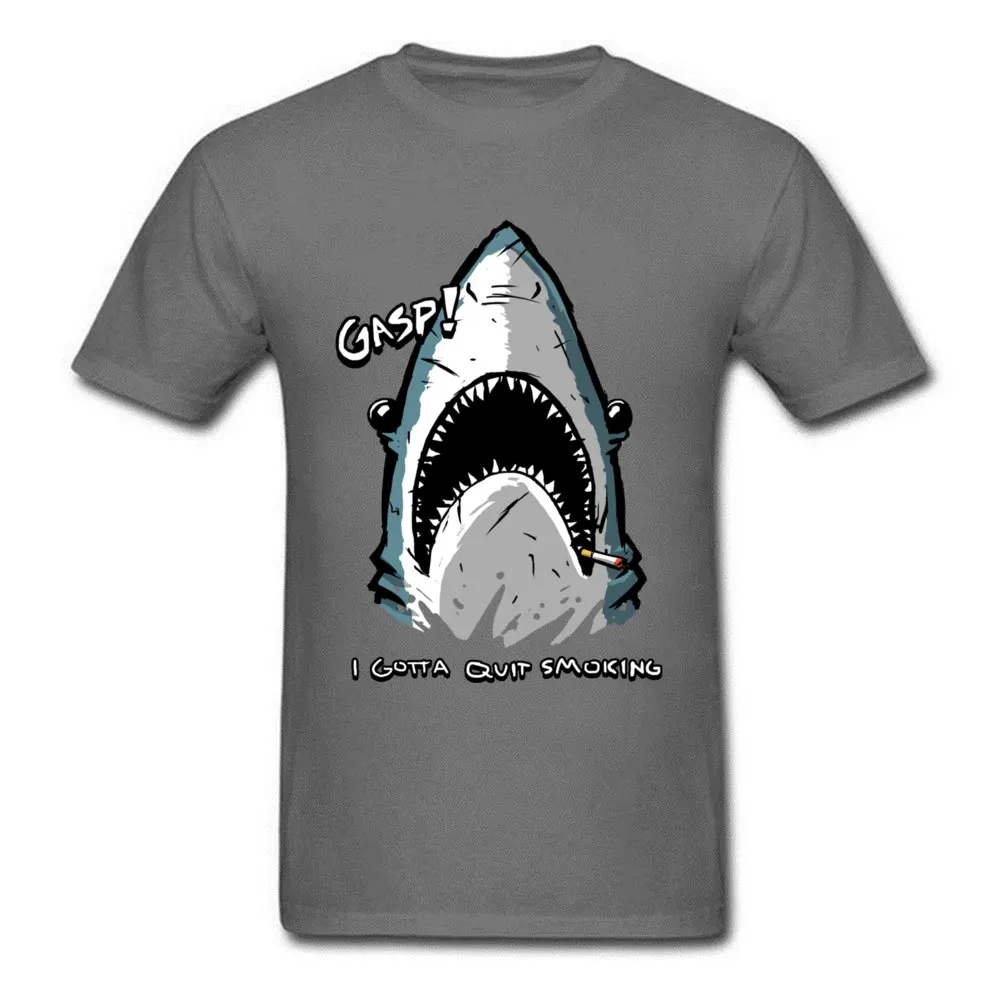 Smoking Shark 100% Cotton Fabric Tops Shirts for Men Casual T-shirts comfortable Designer Crewneck Tee Shirt Short Sleeve Smoking Shark carbon