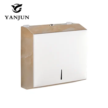 

Yanjun Wall Mount Stainless Steel Single Fold Multi Fold C-Fold Tissue D Paper Towel Dispenser Polish Finished YJ-8671