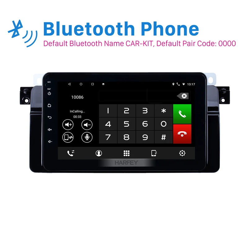 Discount Harfey 8 inch Android 8.1 GPS Navigation Radio for BMW 3 Series E46 M3 1998-2006 Bluetooth HD Touchscreen Music support Carplay 1