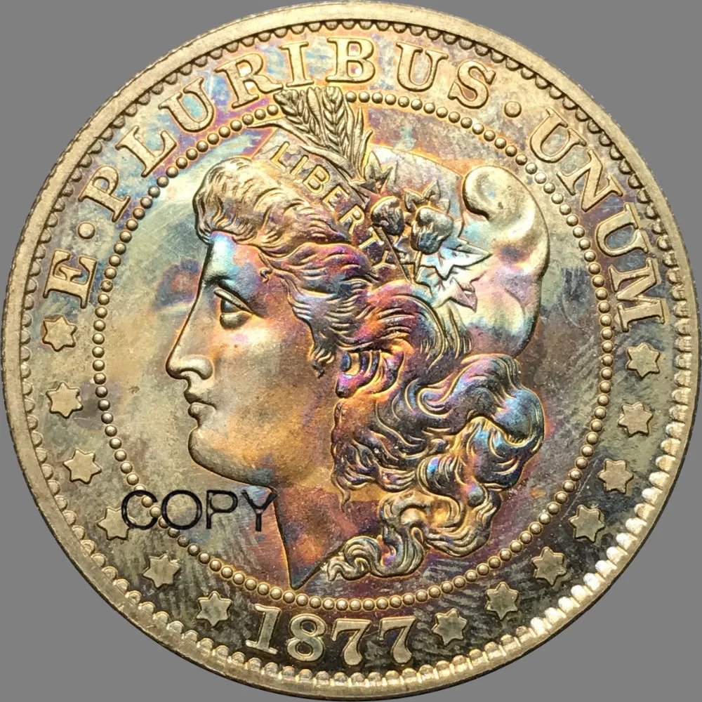 Соединенные Штаты Америки 1877 Морган половина доллара латунь посеребренные